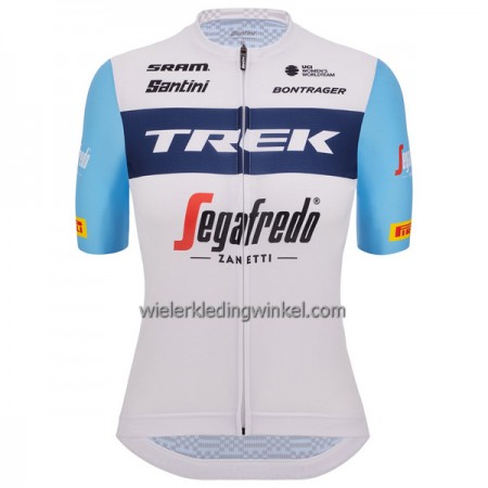 Wielershirt 2023 Trek-Segafredo Blauw Wit Dames